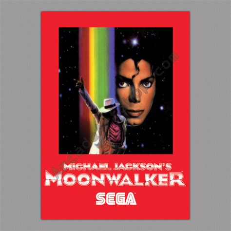 Moonwalker Sega large arcade Poster 50x70cm – Arcade Art Shop