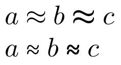 Using the basic \approx symbol with MnSymbol - TeX - LaTeX Stack Exchange