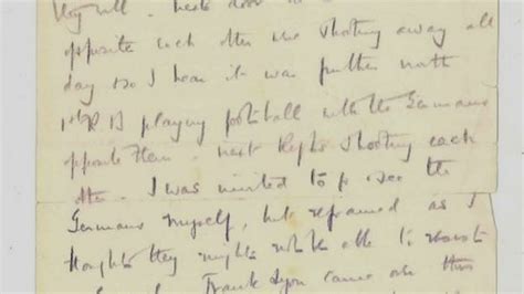 WW1 Christmas truce letter found in Staffordshire - BBC News