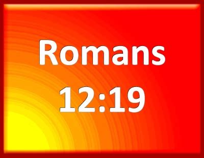 Bible Verse Powerpoint Slides for Romans 12:19