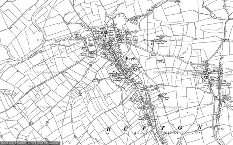 Old Maps of Repton, Derbyshire - Francis Frith