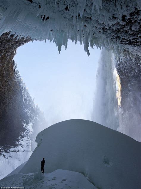 The human icicles: Climbers tackle the world's hardest climb to become first to scale 450ft ...