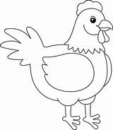 Chicken Coloring Page For Kids 5162979 Vector Art At Vecteezy sketch template