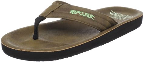 Rip Curl Mens Pier Flip Flop in Brown for Men (mocha/light green) | Lyst