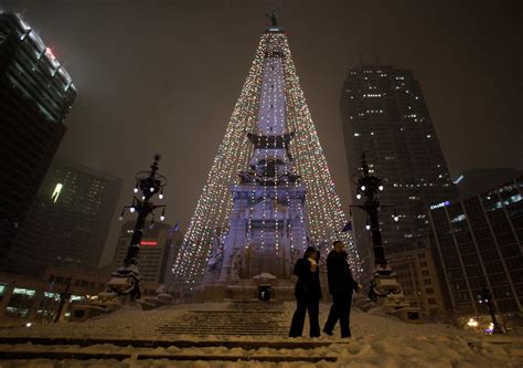 Winter Storm Delaying Take Down Of Downtown Indy Christmas Lights ...