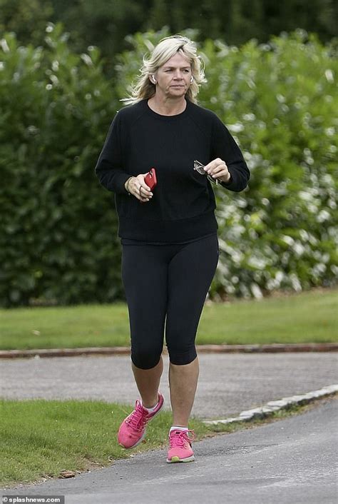 Zoe Ball keeps up with her fitness regime as she goes for a run after huge £1MILLION pay rise ...