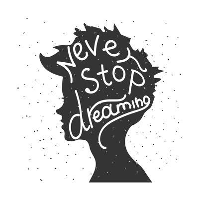 Never Stop Dreaming. Lettering Letter Art, Letter Prints, Never Stop ...