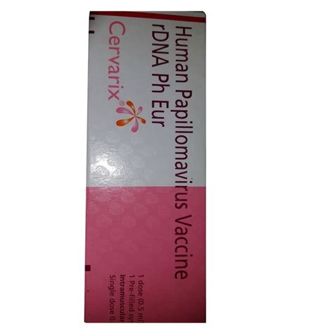 Cervarix Human Papillomavirus Vaccine, 1 X 0.5ml Vial, Prescription at ...