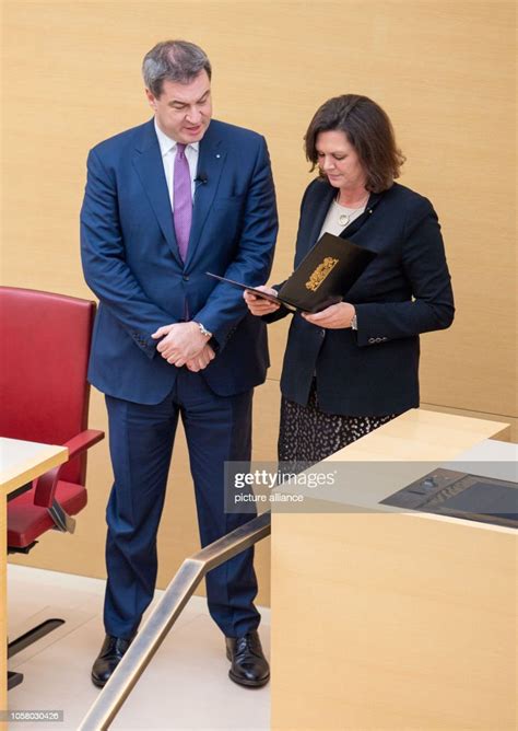 Markus Söder , newly elected Prime Minister of Bavaria, takes the... News Photo - Getty Images