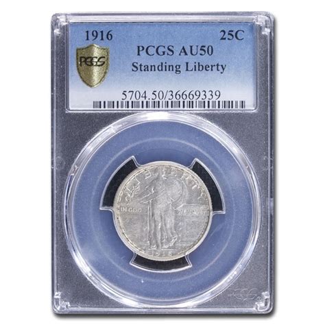 Buy 1916 Standing Liberty Quarter AU-50 PCGS | APMEX