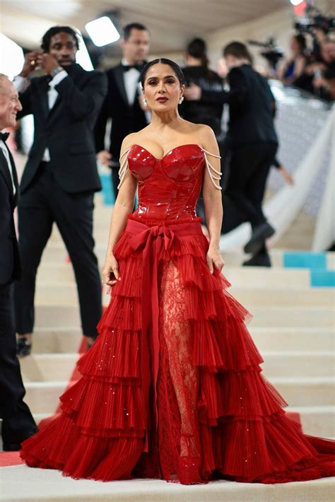 Salma Hayek – Met Gala 2023 • CelebMafia