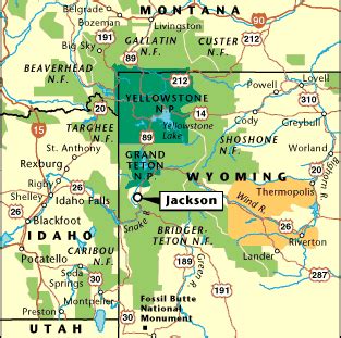 Jackson Hole Wyoming Map - Zip Code Map