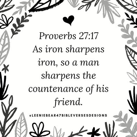 Proverbs 27:17. As iron sharpens iron, so a man… | by 𝓐𝓲𝓵𝓮𝓮𝓷 𝓓𝓮𝓵𝓰𝓪𝓭𝓸 ...