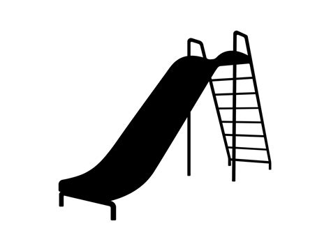 Playground slide Silhouette, Children's play zone icon illustration ...