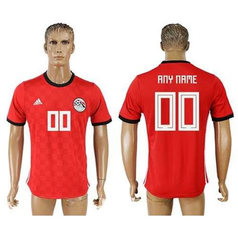 Egypt Personalized Home Soccer Country Jersey