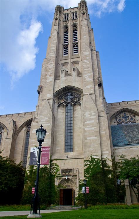 Rockefeller Chapel on the Campus of the University of Chicago ...