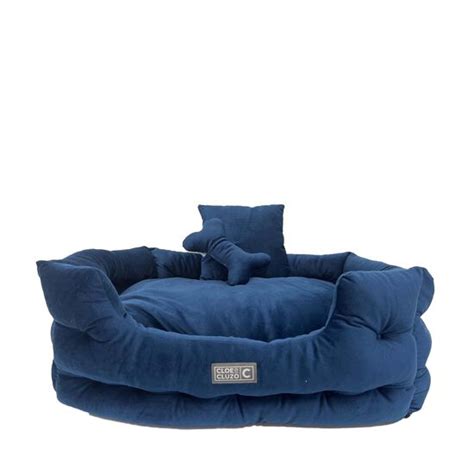 Rectangular Luxury Velour Pet Bed CLÖE e CLUZO BLM | Mondou