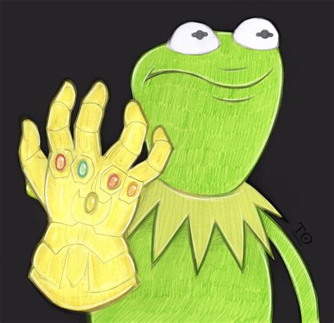 Kermit with the Infinity Gauntlet | Kermit the Frog | Kermit the frog ...