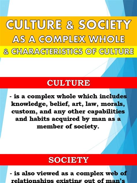 CULTURE AND SOCIETY COMPLEX AND CHARACTERISTICS.pdf | Norm (Social) | Sociology