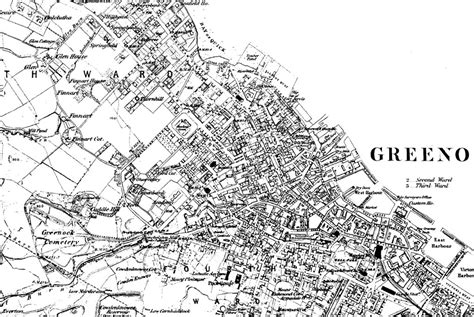 Greenock Map 1864 | 1864 Map of Greenock, Renfrewshire, Scot… | Flickr