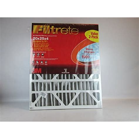 Filtrete 20x25x4 HVAC Air Filter, MPR 1000, Dust Furnace, Micro ...