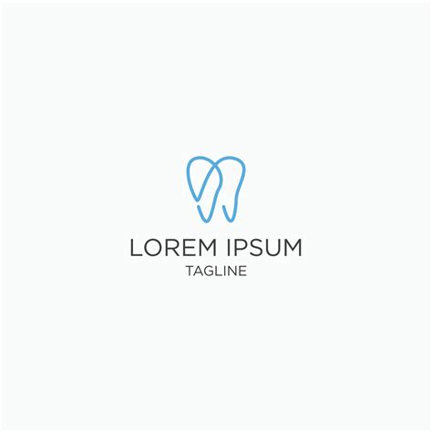 Tooth Dental Logo Icon Design Template. Simple, Modern, Minimalist flat ...