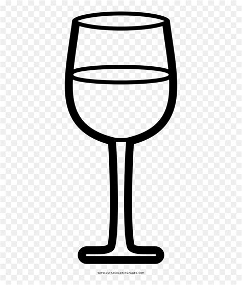 Wine Glass Clipart Black And White, HD Png Download - vhv