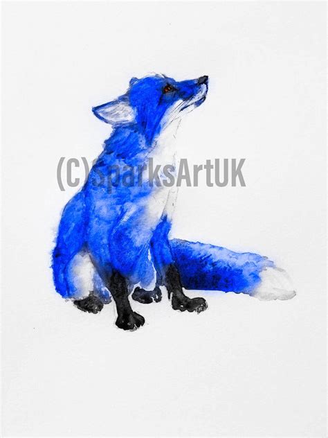 Blue Fox Fearless Fox LCFC Leicester City FC Blue Foxes King Power Art ...