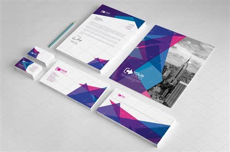 Corporate Stationery Template | Corporate stationery, Stationery templates, Presentation folder