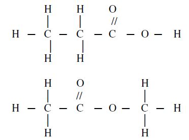 Compounds A and B have the same molecular formula C3H6O2. Compound A liberates carbon (IV) oxide ...