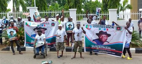 2023: Protesters Take Over Streets of Abuja, Call on Goodluck Jonathan to Declare for Presidency ...