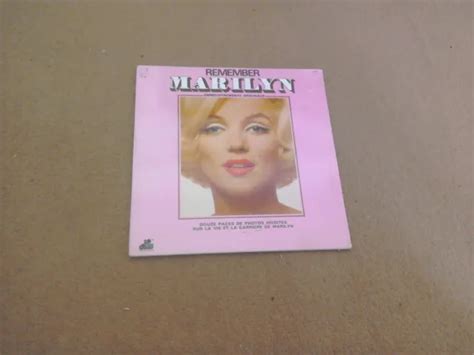 REMEMBER MARILYN 20TH Century Fox Records French Gatefold/Booklet Vg/Excellent $3.17 - PicClick
