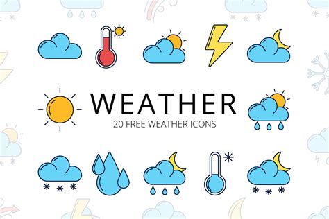 Weather Free Vector Icon Set Download - GraphicSurf.com