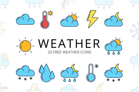 Weather Free Vector Icon Set Download - GraphicSurf.com