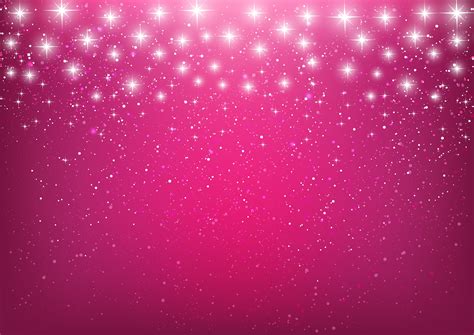 Pink Glitter Stars Backgrounds