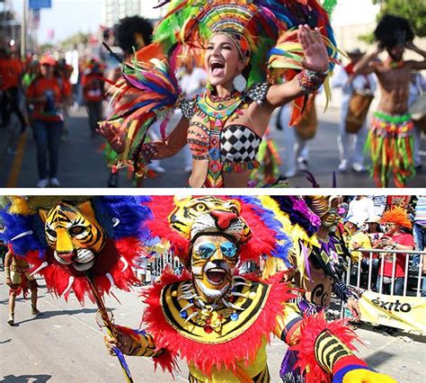 Vibrant Barranquilla Carnival Costumes