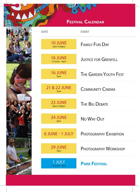 Festival Calendar - Riset