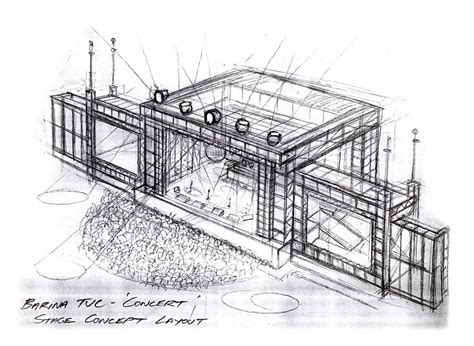 stage scetch - Google zoeken | Stage lighting design, Stage set design, Concert stage design