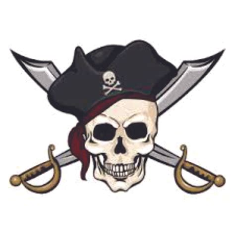 Pirate Skull Two Swords Wall Decals - Boys Room Pirates Ships Kids Decor Sticker Room Decoration ...