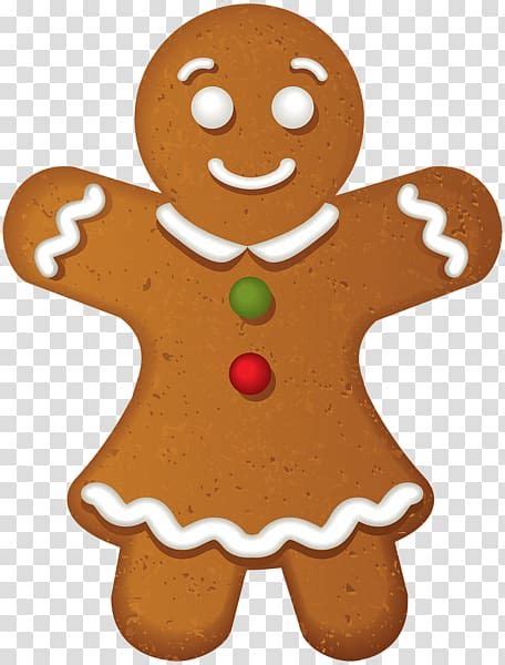 a cartoon ginger with white frosting on it's face and arms, standing in ...