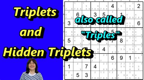 Triplets (a.k.a Triples) and Hidden Triplets Explained - A Sudoku ...