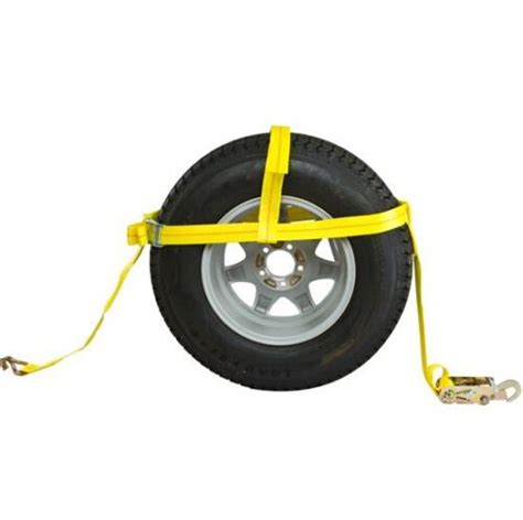 Wheel tie down straps (2inch) for Auto Hauler Trailer with J hook & Snap hook