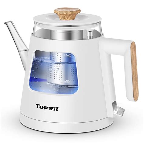 TOPWIT Electric Kettle, 1.0L Electric Tea Kettle with Removable Stainless Steel Infuser, BPA ...