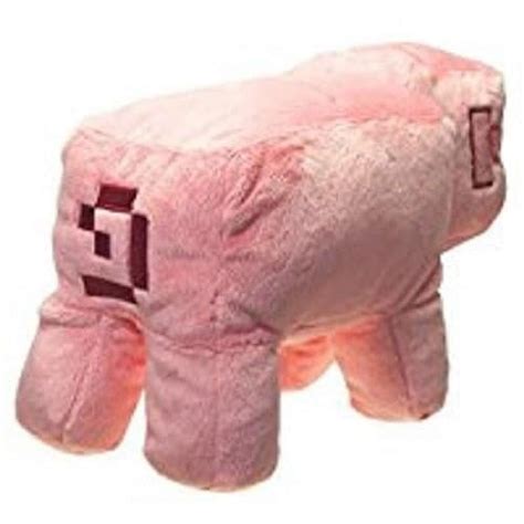 JINX Minecraft Pig Plush Stuffed Toy, Pink, 12" Long - Walmart.com