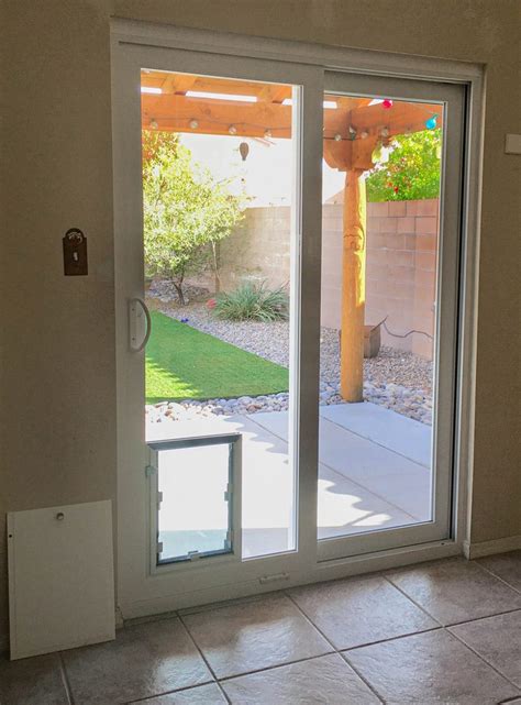 Sliding Patio Door with Dog Door - Accent Southwest Windows & Doors