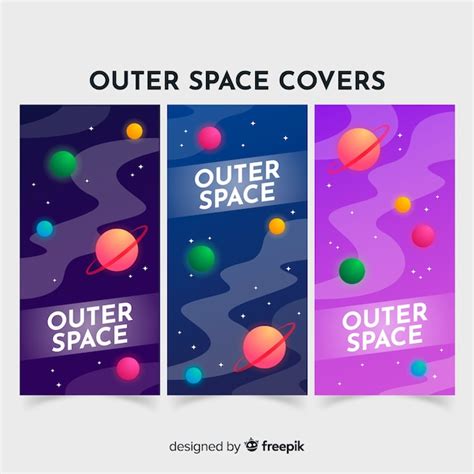 Colorful hand drawn galaxy banner template Vector | Free Download