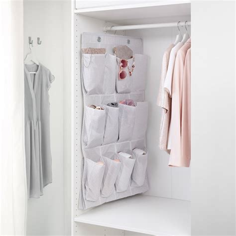 STUK Hanging shoe organizer w/16 pockets - white/gray 20 1/8x55 1/8 ...