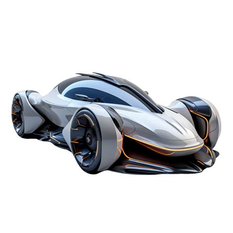 AI generated 3D Futuristic Car Isolated On Transparent Background 35906246 PNG