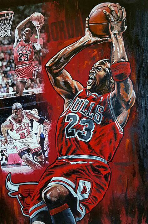 Michael Jordan Painting by Joshua Jacobs - Pixels