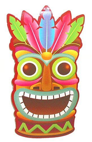 Pack Of (8) ~ LUAU TIKI DECOR ~ WALL HANGINGS 11" x 7" | Hawaiian tiki ...